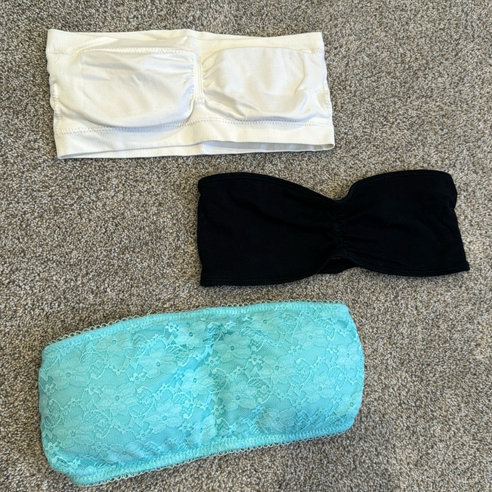 Set of 3 Bandeau Bralettes